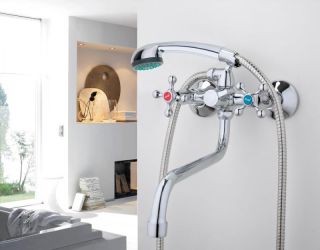 Смеситель для ванны и душа Frap F2208-2 хром